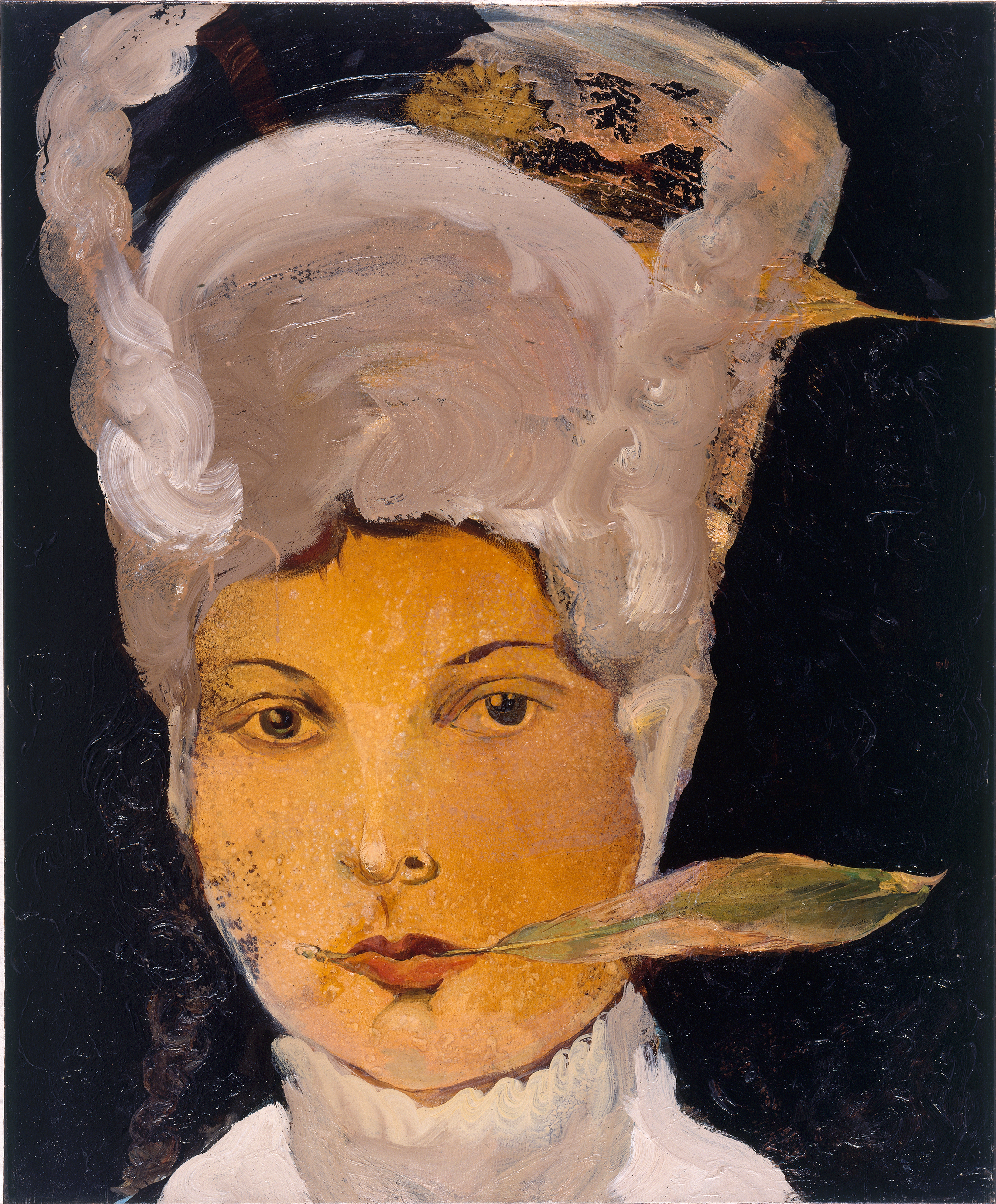 museum-berlin_cornelia-schleime_selbstportrait-mit-mangoblatt-1997