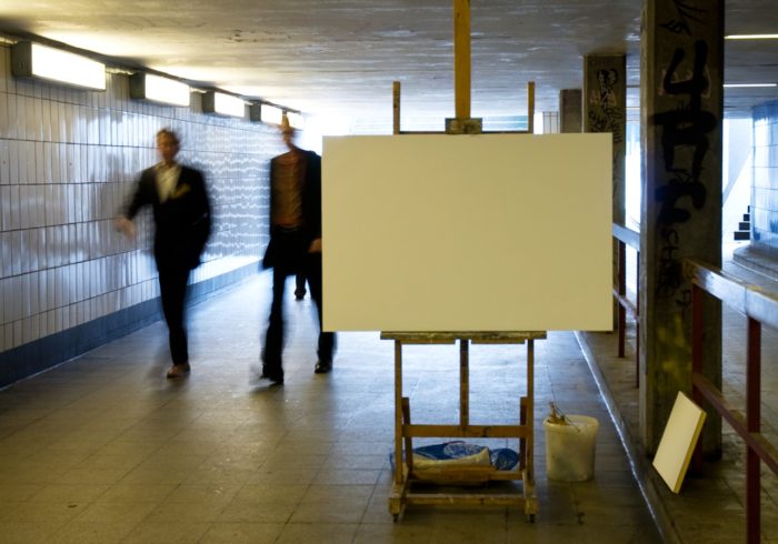 Modellsituation Steinstrasse, Aktion für Gesellschaftsbilder, Kunstverein Hamburg, 2007