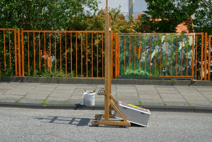 Serie Zaun 1 (2007-2008), Dokumentation des Entstehungsortes, Abfallwirtschaft Kiel, Zaun III