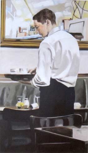 Bild 12 »Kellner«, Öl auf Leinwand, 120 x 70 cm