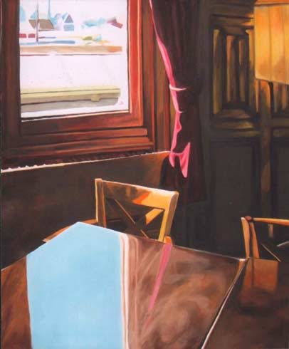 Bild 3 »Fensterplatz«, Öl auf Leinwand, 120 x 100 cm