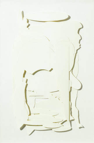 Schnittcollage, 2001, Papier, 52 x 28 cm