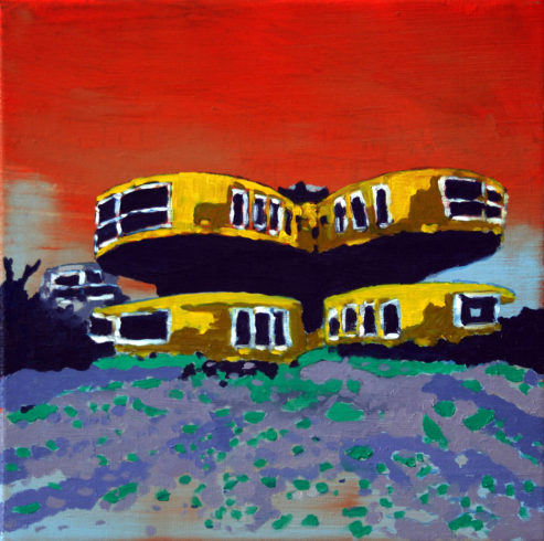 Station, Öl auf Leinwand, 30 x 30 cm, 2016