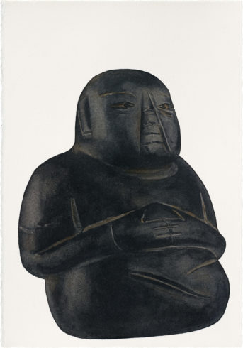 Herbert Maier. Visuelle Bibliothek, Aquarell_4, Raumaufnahmen der Ausstellung 
