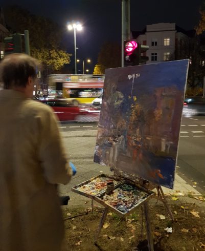Ölmalerei unterwegs mit Klapp-Palette