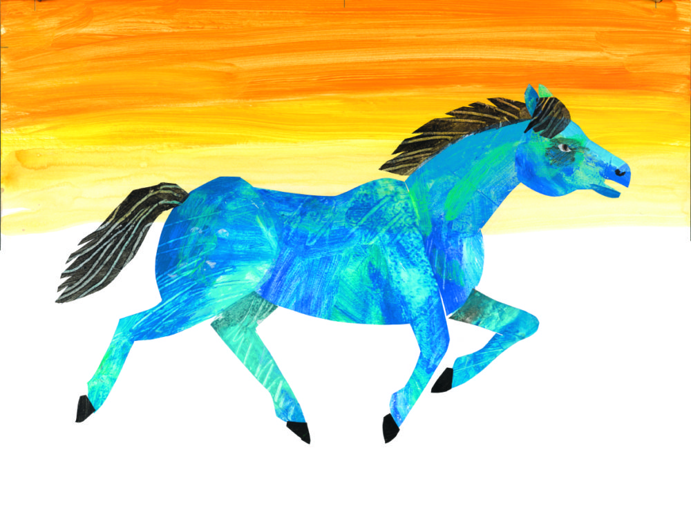 Abb. 3 Carle_KÃ¼nstler_Pferd_(c) Eric Carle, Der KÃ¼nstler und das blaue Pferd