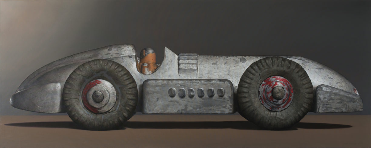 Speed of the Wind, 2017, Öl auf Leinwand, 120 x 300 cm