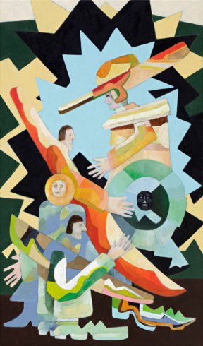Sailors, 2019, Acrylic/Canvas, 170 x 100 cm, Courtesy of the Artist, Foto: Hans-Georg Gaul