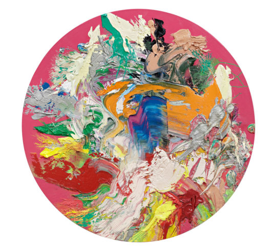 Secret of Delight, 2018, Oil/Canvas, Ø 130 cm, Oil/Canvas, Courtesy of the Artist, Foto: Hans-Georg Gaul
