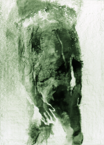 Akt 20, 2000, Grafit, Bleistift, 130 x 90 cm © und Foto: Piotr Sonnewend