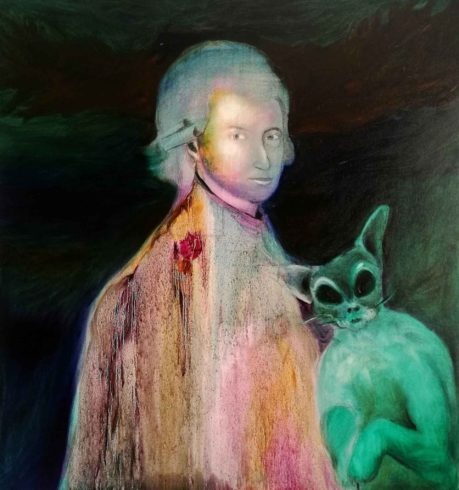 Mozart, 2019, Öl auf Leinwand, 120 x 100 cm, © und Foto: Yury Kharchenko