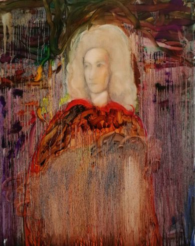 Tommaso Albinoni, 2019, Öl auf Leinwand, 100 x 80 cm, © und Foto: Yury Kharchenko