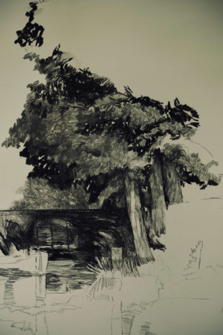 Bleistift Landschaftszeichnungen Ina Riepe 07