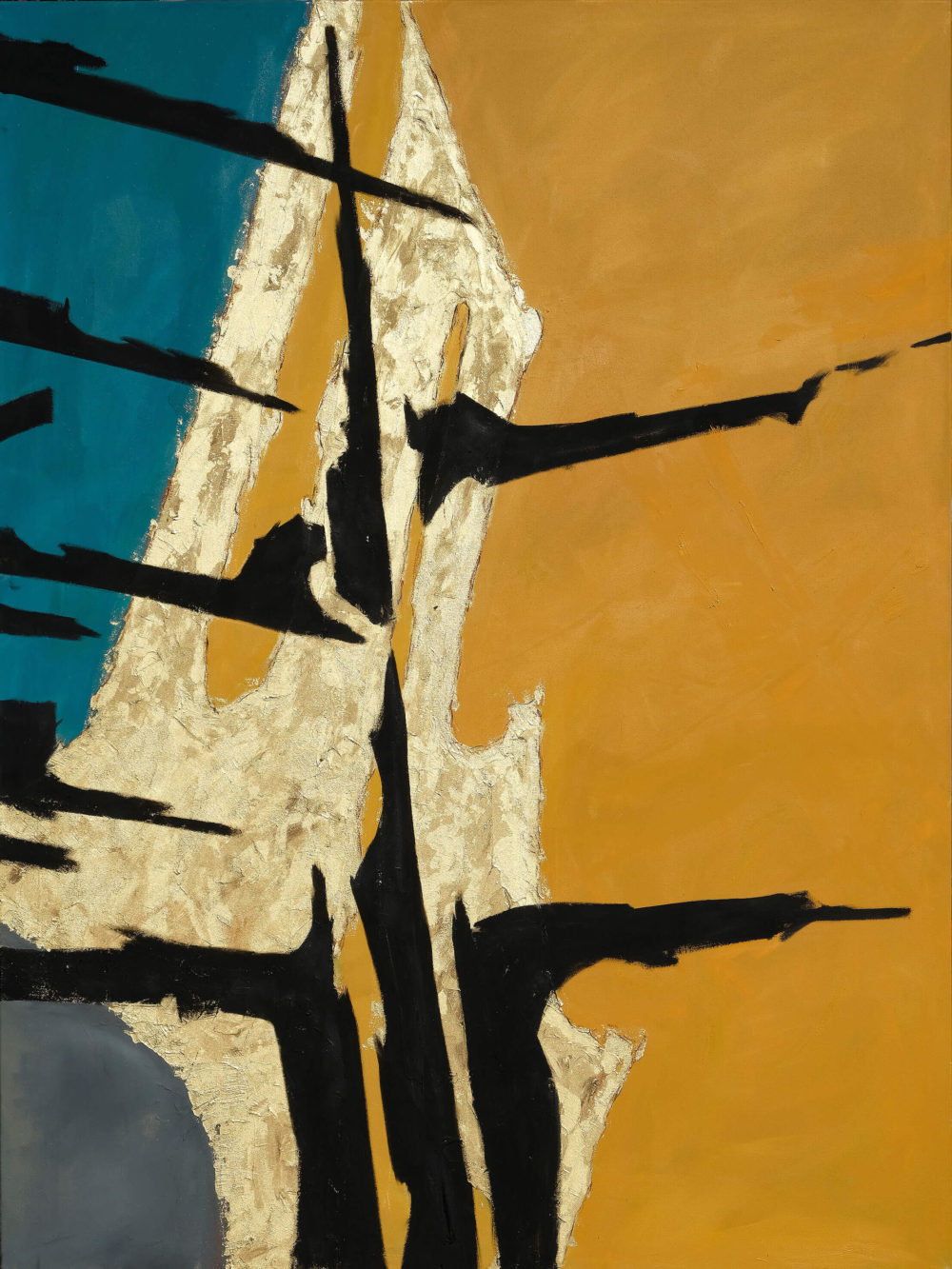 Ceres, 2019, Mischtechnik auf Leinwand, 200 x 150 cm (Serie „Durchbrüche“) VG Bild-Kunst, Bonn 2020/ Christine Westenberger, Foto: Christine Westenberger