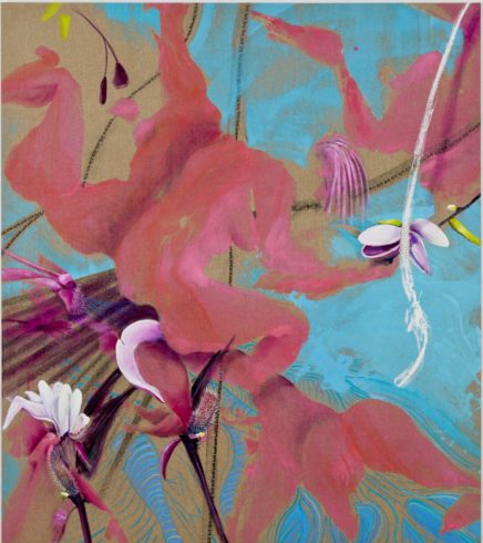 Keeping Secrets, 2019, Acryl, Öl, Ölkreide auf Leinwand, 170 x 150 cm VG Bild-Kunst, Bonn 2020 / Stephanie Pech, Foto: Eric Lichtenscheid