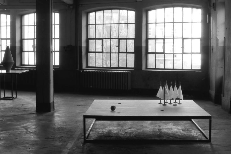 O.T. (Hope, Fear & Responsibility), Atelieransicht 1989