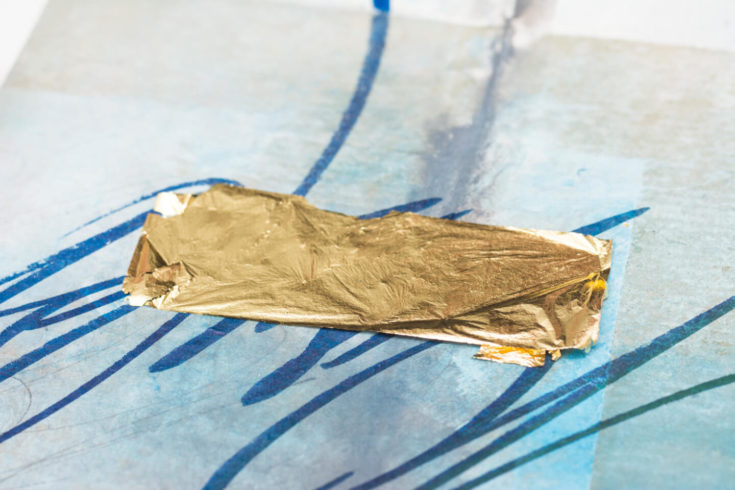 Faserstift trifft Transfergold: Schritt für Schritt zum Materialmix 05