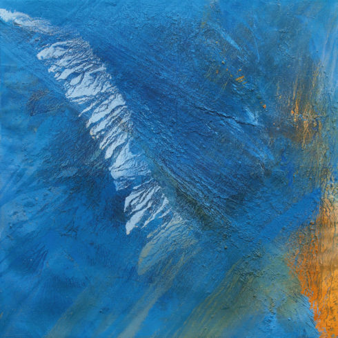 Wahiba | Sand der Wahiba Sands (Oman), Farbpigmente, Binder | 150 x 150 cm | 2012