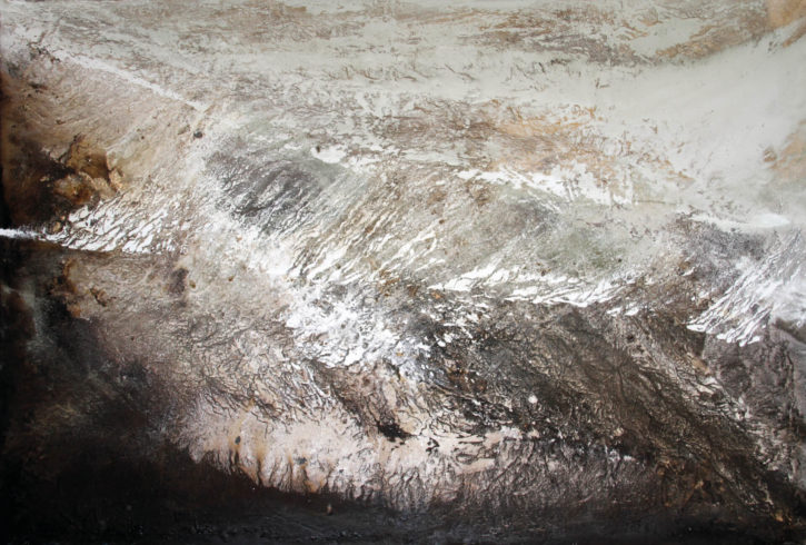 Moreeb | Sand der Rub al Khali (VAE), Farb pigmente, Binder | 130 x 200 cm | 2016