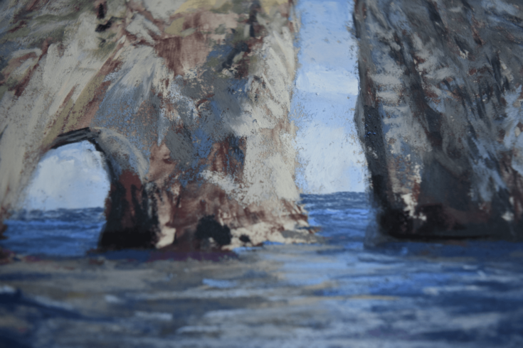 „A Way Through“ (Detail), 40 x 50 cm, Pastell auf Papier, 2021