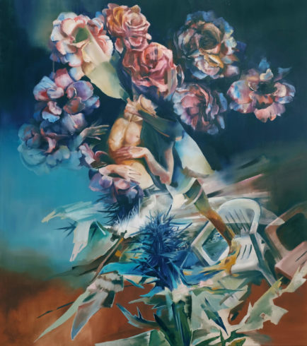 Balance, 2020, Öl auf Leinwand, 165 x 140 cm © und Foto: Michal Schmidt, courtesy by Eigenheim Weimar/Berlin