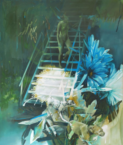 Schwellen, 2021, Öl auf Leinwand, 165 x 140 cm © und Foto: Michal Schmidt, courtesy by Eigenheim Weimar/Berlin