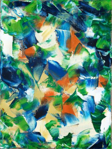 Franz Marc, 2016, Öl auf Leinwand, 40 x 30 cm, Privatsammlung © Chunqing Huang, Foto: Tom Wolf