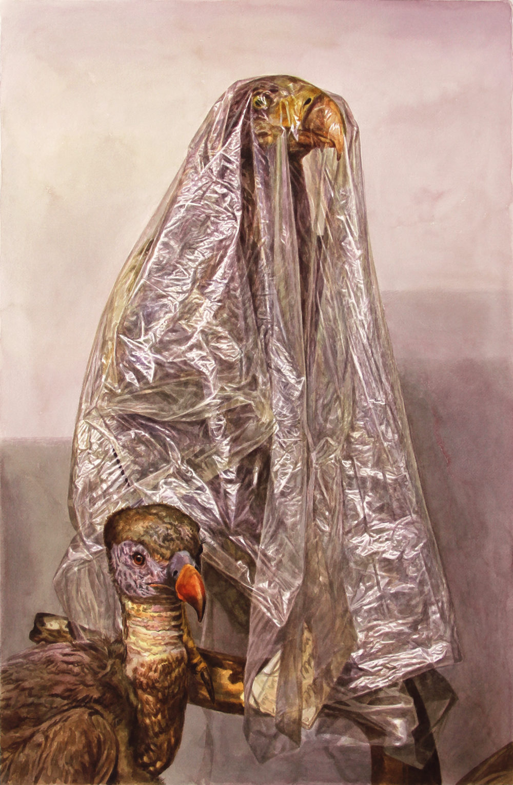Adlerbraut, 2018, Aquarell auf Papier, 85,5 x 56 cm, Foto: Peter Holl, © VG Bild-Kunst, Bonn 2022