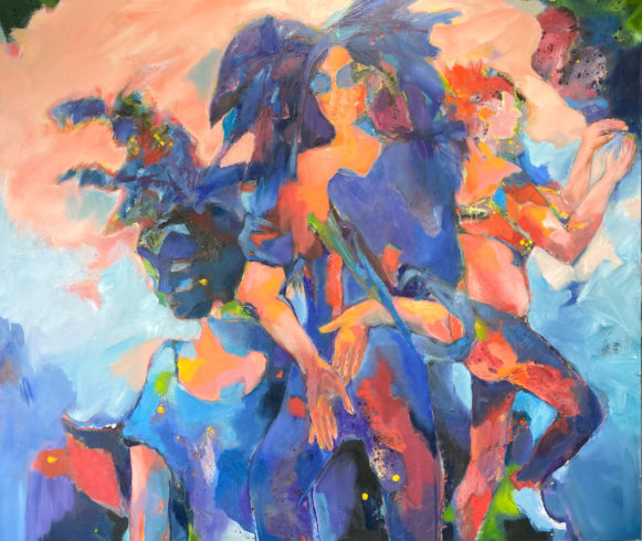 Nachweis Titelbild: Irmhild Schäfer, Karneval (Ausschnitt), 2019, Öl auf Leinwand, 120 x 140 cm, Foto: Klaus Schaefer
