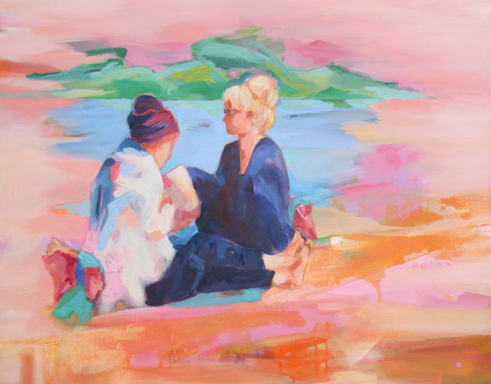 Kaimauer 2, 2021, Acryl auf Leinwand, 80 x 100 cm Foto: Klaus Schaefer