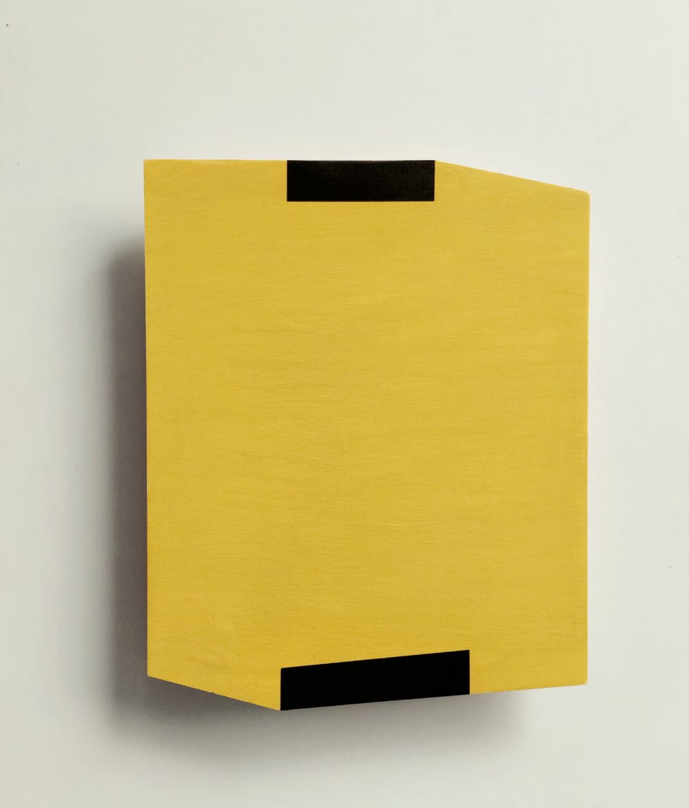content, 2021, Acryl/Holz, 29 x 23,5 x 1 cm © VG Bild-Kunst Bonn, 2023/Doris Erbacher, Foto: Doris Erbacher