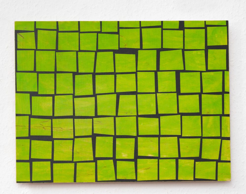 movens 1, 2021, Acryl/Holz, 30 x 40 x 1cm © VG Bild-Kunst Bonn, 2022/Doris Erbacher, Foto: Dorothea Burkhardt