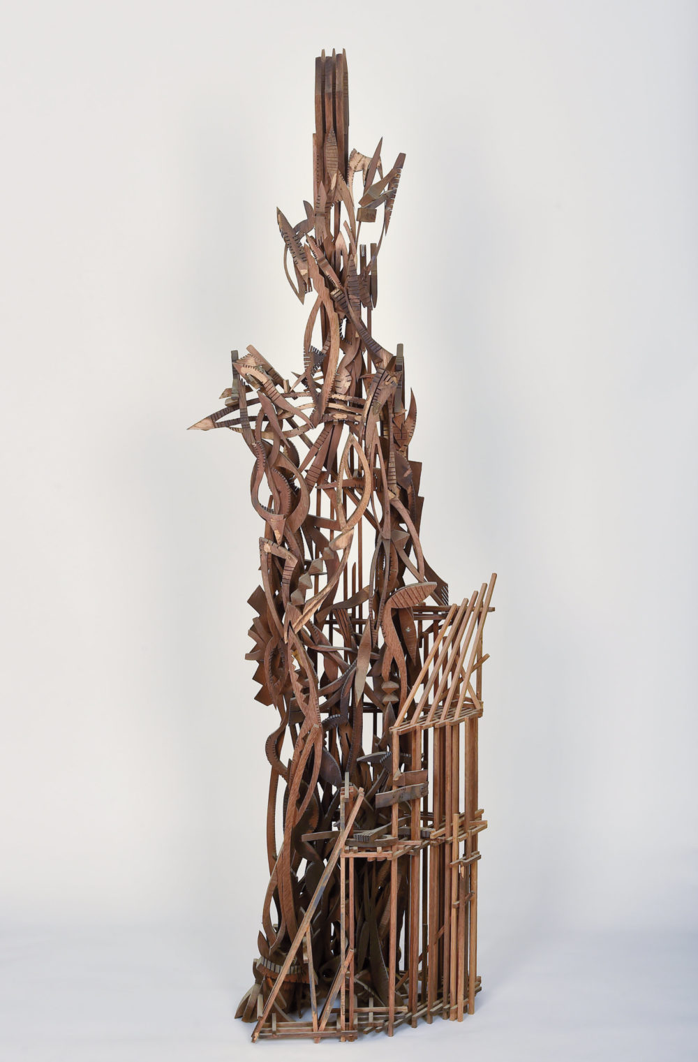Schwarzer König, 2012, Eichenholz, 160 x 40 x 40 cm © Manfred Holtkamp, Foto: Jürgen Theobald