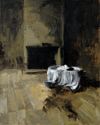 Marat, 2022, Acryl/Karton/Leinwand, 100 x 80 cm © und Foto: Carola Dewor