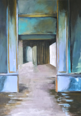 Portal, 2022, Acryl auf Leinwand, 180 x 130 cm © und Foto: Carola Dewor