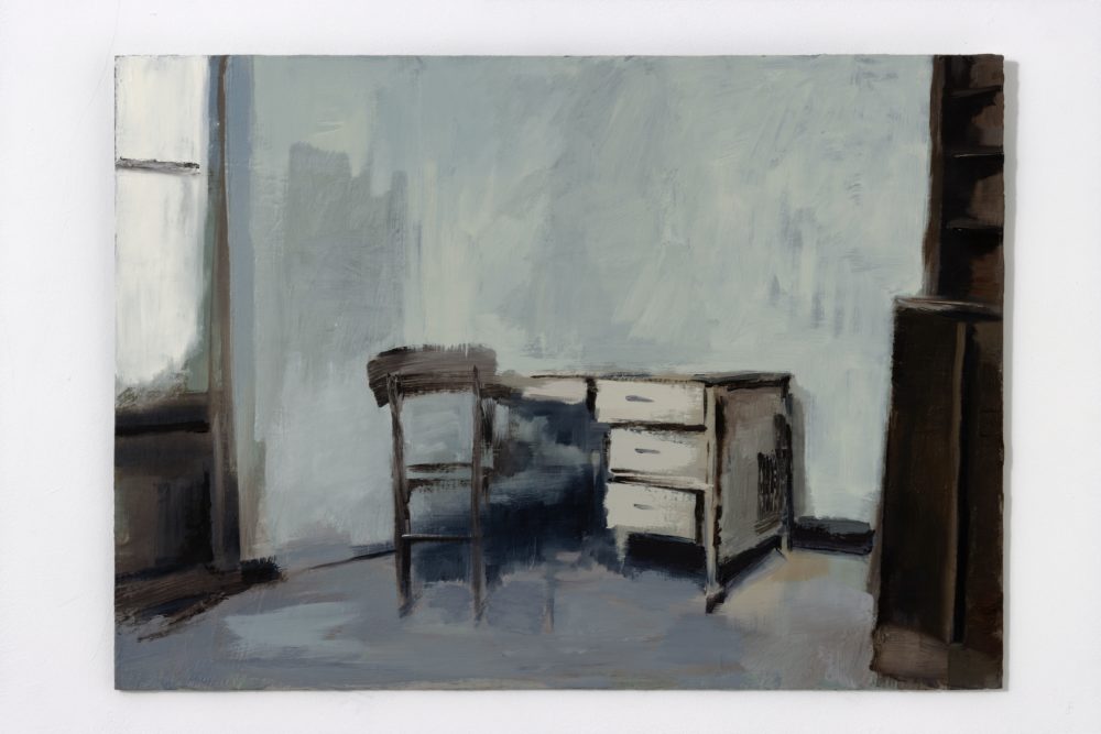 Wendepunkt, 2020, Öl auf Board, 50 x 70 cm © und Foto: Carola Dewor
