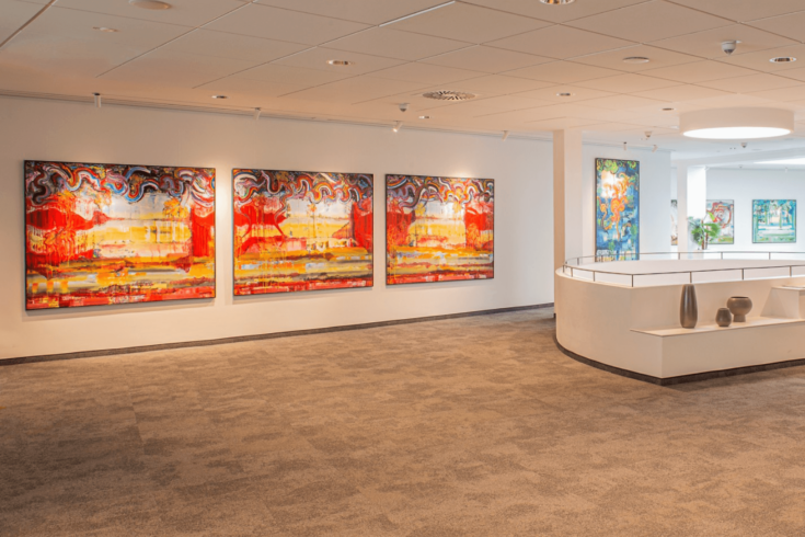 Ausstellungsansicht - Galerie der Volksbank Weinheim