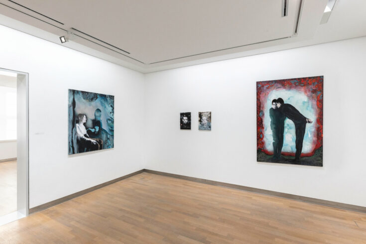 Installation view solo show PENTIMENTALREISE, 2024, KUNSTSAMMLUNG NEUBRANDENBURG, photo Alexander Gehring