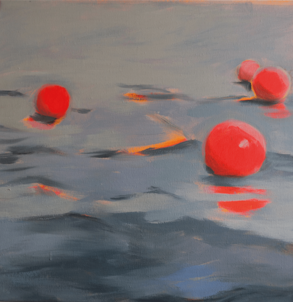 Broughty Ferry 5, 2013, Acryl/Öl auf Leinwand, 60x60 cm. Foto: Heike Müller