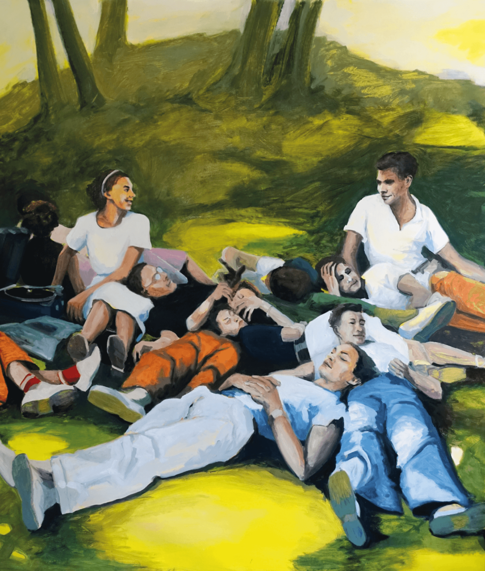 You are my world, 2023, Acryl/Öl auf Leinwand, 170x150 cm. Foto: Heike Müller
