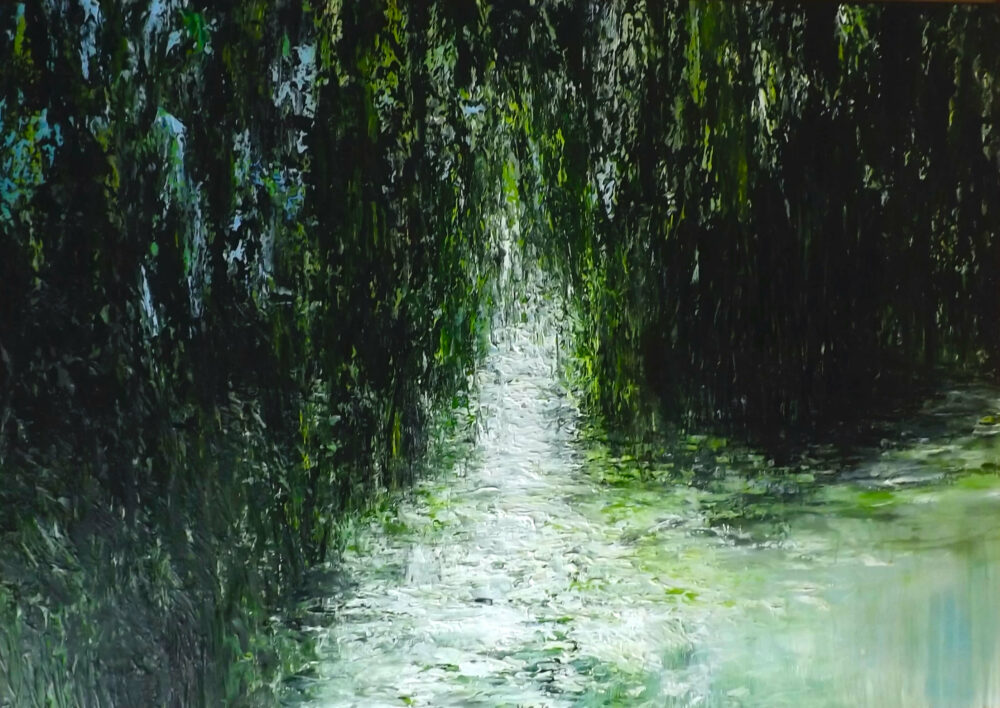 Emslandschaft, 2016, Acryl/Öl auf Leinwand, 120 x 160 cm © Bernhard Krug, Foto: Bernhard Krug