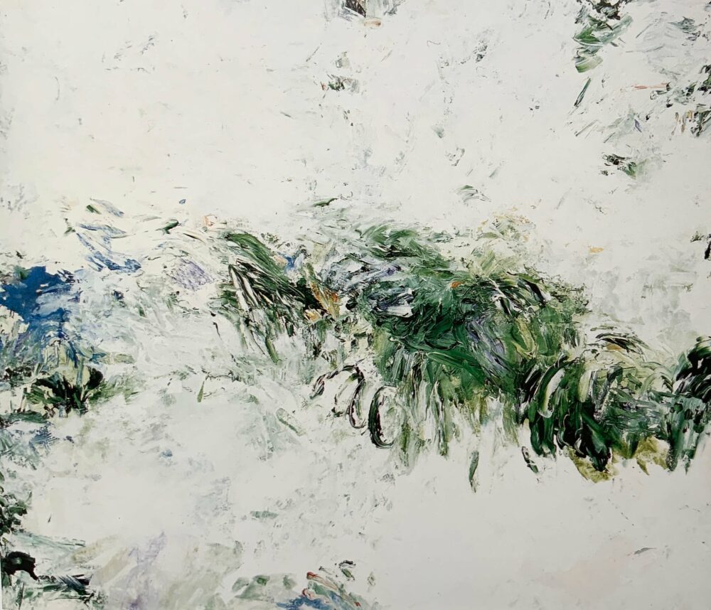 Landschaftsfragment, 1995 Acryl/ Öl auf Leinwand, 170 x 200 cm © Bernhard Krug, Foto: Bernhard Krug