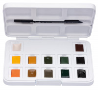 Naturfarbtöne | Talens Van Gogh Aquarellfarbe Pocket Box