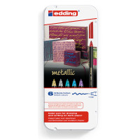 Edding 1200 Metallic Pen-Set | 6 Stifte