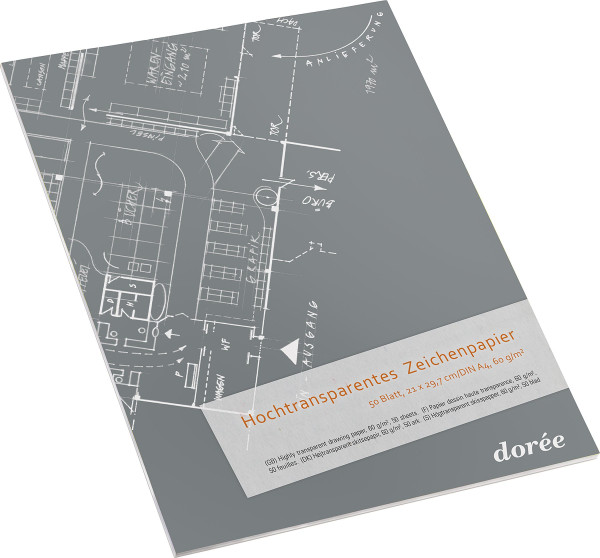 dorée Hochtransparentpapier-Block