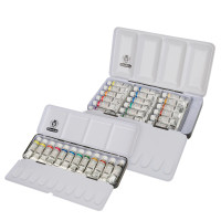 Schmincke Horadam Künstler-Aquarellfarbkasten | Metall, 5 ml-Tuben