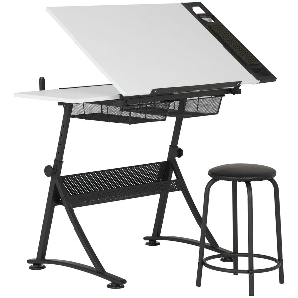 studio designs Fusion-Set Zeichentisch + Hocker