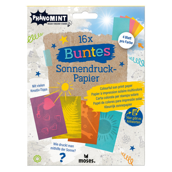 moses Verlag PhänoMINT Buntes Sonnendruckpapier