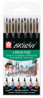 Sakura Pigma Brush-Set | 6 Stifte
