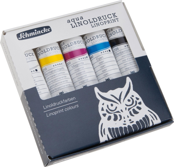 Schmincke Aqua Linoldruckfarben-Set